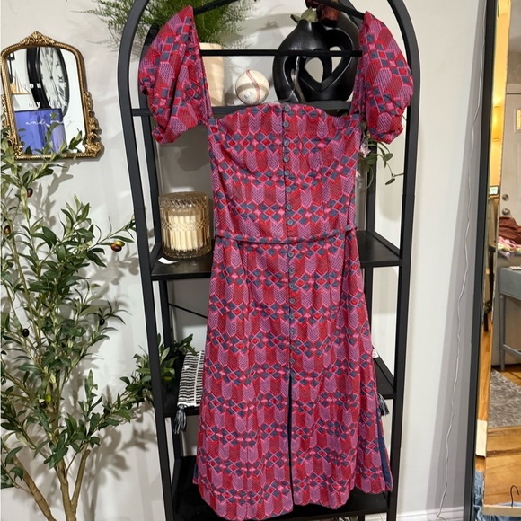 Tularosa Pink and Blue Off the Shoulder Sundress size small - Picture 1 of 10